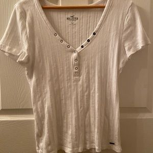 Hollister white shirt